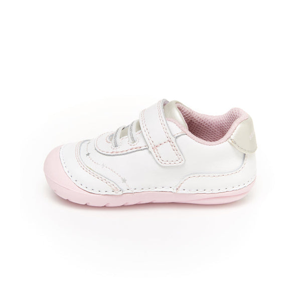 Stride Rite Baby Girls Adalyn White/Silver