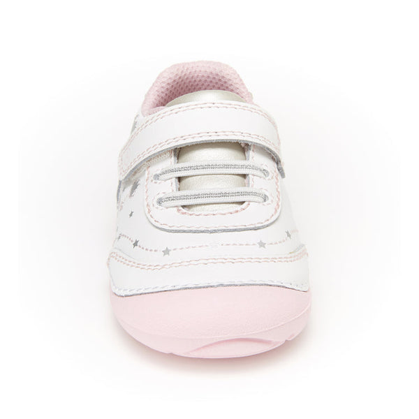 Stride Rite Baby Girls Adalyn White/Silver