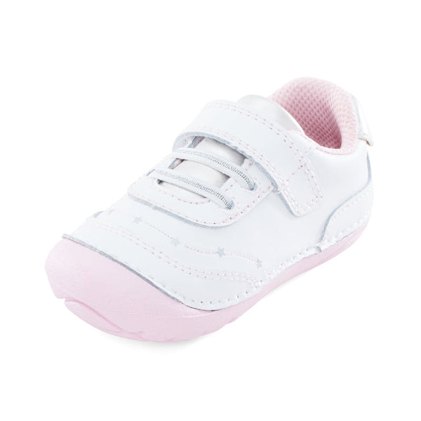 Stride Rite Baby Girls Adalyn White/Silver