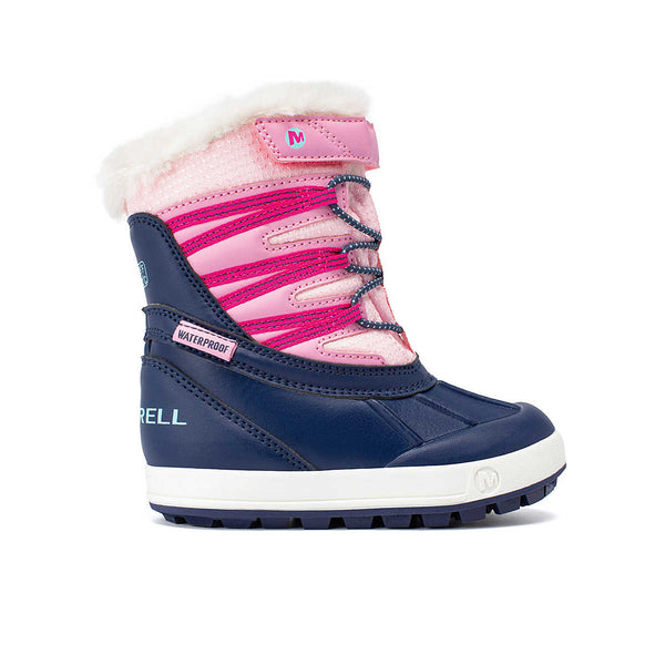 Merrell Little Kids Snowbank Winter Boot Navy/Pink