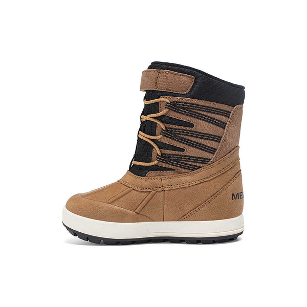 Merrell Little Kids Snowbank Winter Boot Wheat/Black