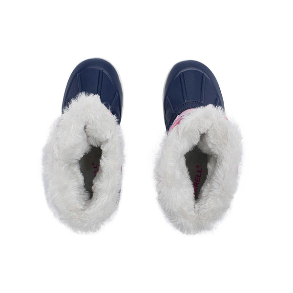 Merrell Big Kids Snowbank Winter Boot Navy/Pink