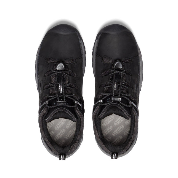 Keen Big Kids' Targhee Waterproof Shoe Black/Steel Grey