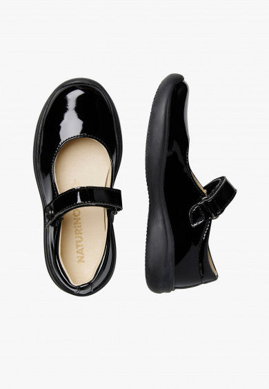 Naturino Girls Catania 2 Black Patent