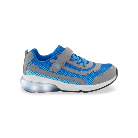 Stride Rite Girls Lighted Surge Bounce Grey/Blue