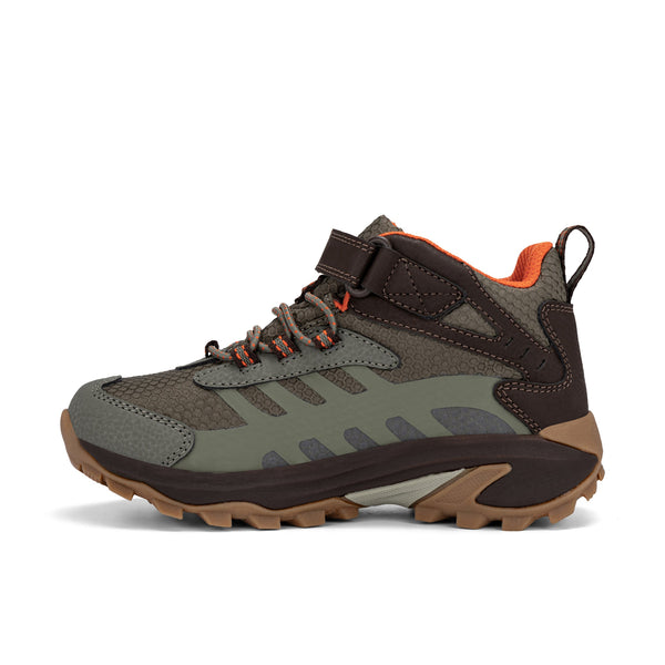Merrell Kids Moab Mid 2 A/C Waterproof Brown/Olive