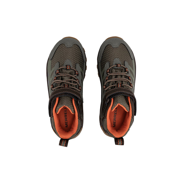 Merrell Kids Moab Mid 2 A/C Waterproof Brown/Olive