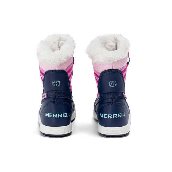 Merrell Big Kids Snowbank Winter Boot Navy/Pink