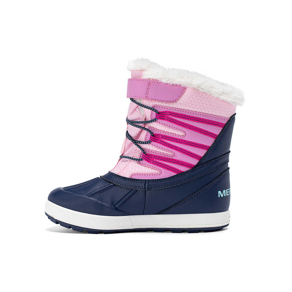 Merrell Big Kids Snowbank Winter Boot Navy/Pink
