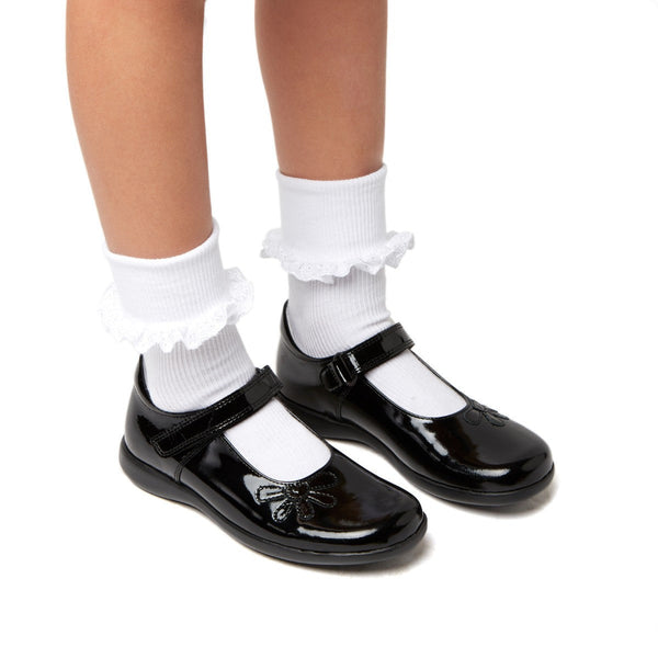 Petasil Uniform Girls Bonnie 4975 Black Patent