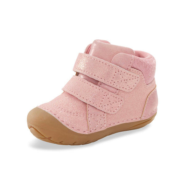 Stride Rite Baby Girls Boot Martin Pink Shimmer