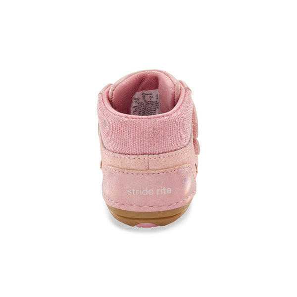 Stride Rite Baby Girls Boot Martin Pink Shimmer