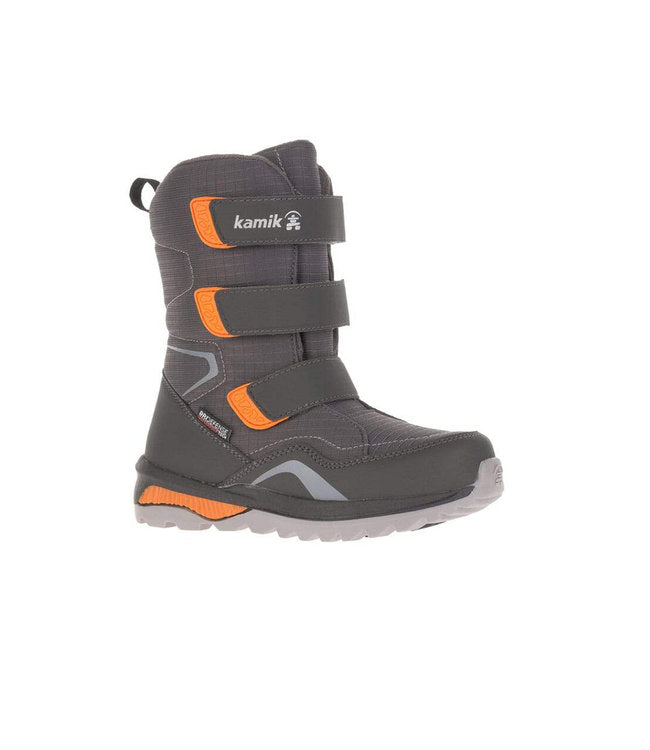 Kamik Boys Snowboot Chinook Hi Charcoal/Orange (Available In-Store Only)