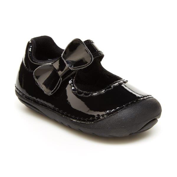 Stride Rite Baby Girls Makayla Black Patent