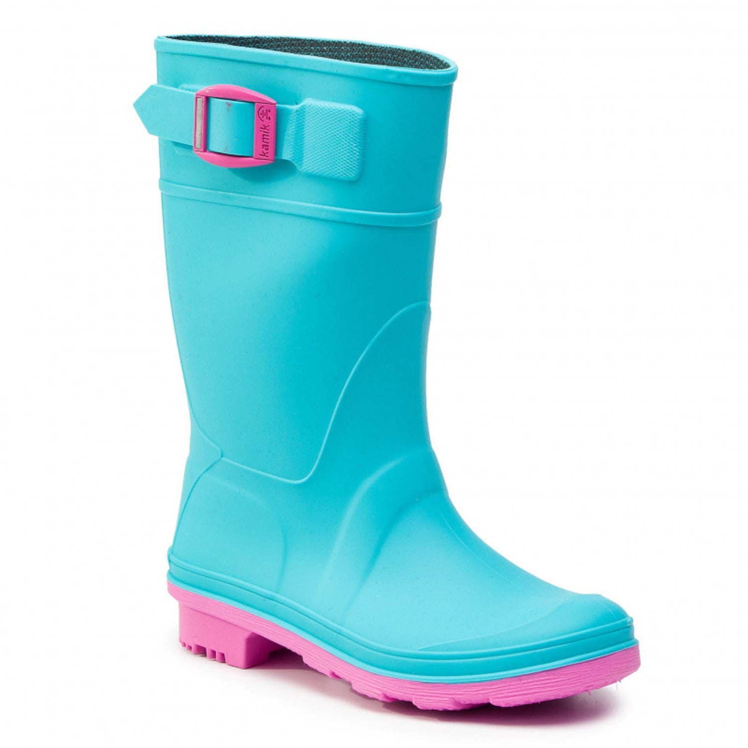 Kamik Girls Rainboot Raindrops Teal (Available In-Store Only)